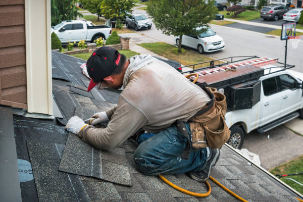 Professional Roof Inspection technician working in Demarest, NJ